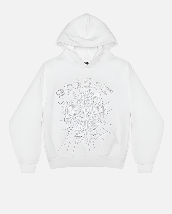 Spider Hoodie White