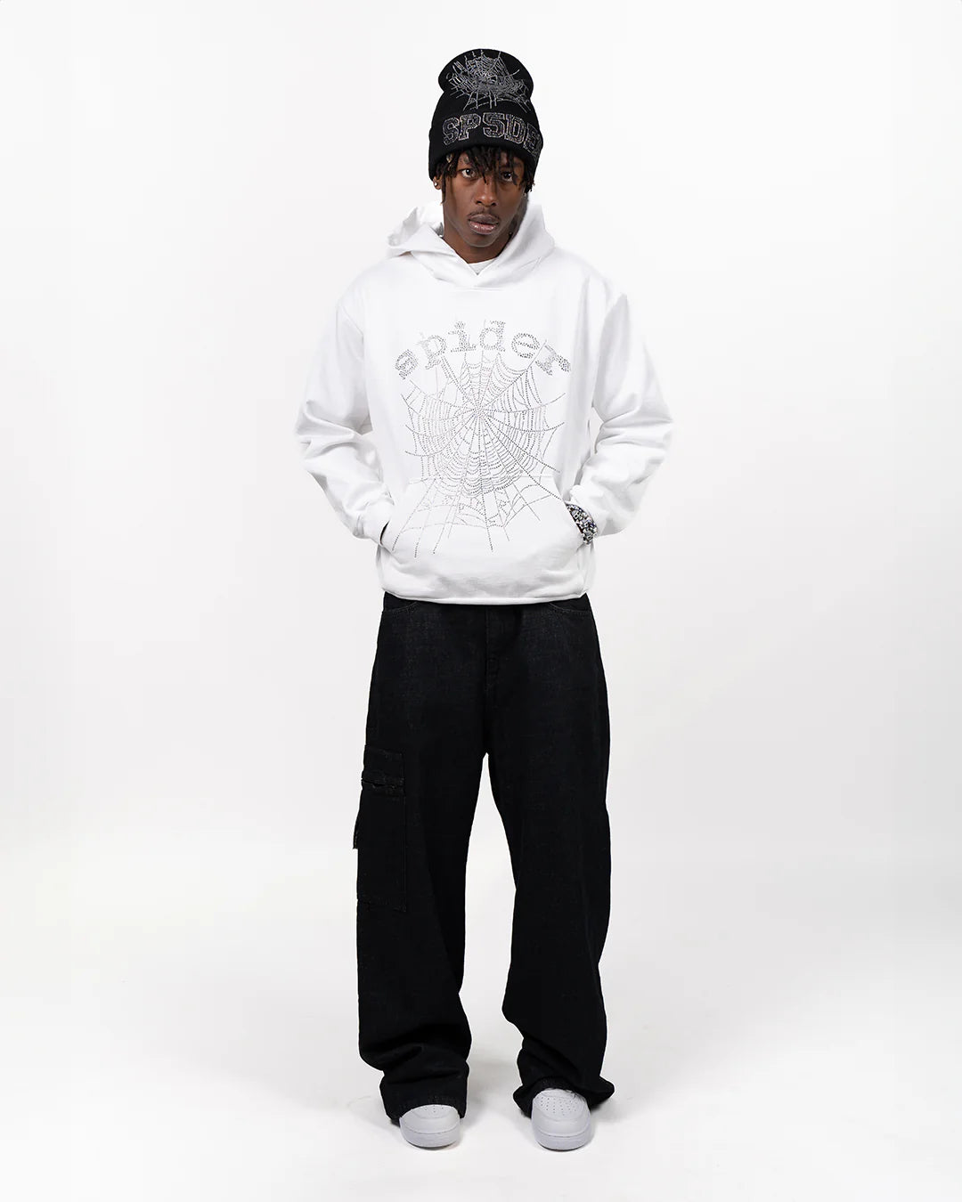 Spider Hoodie White